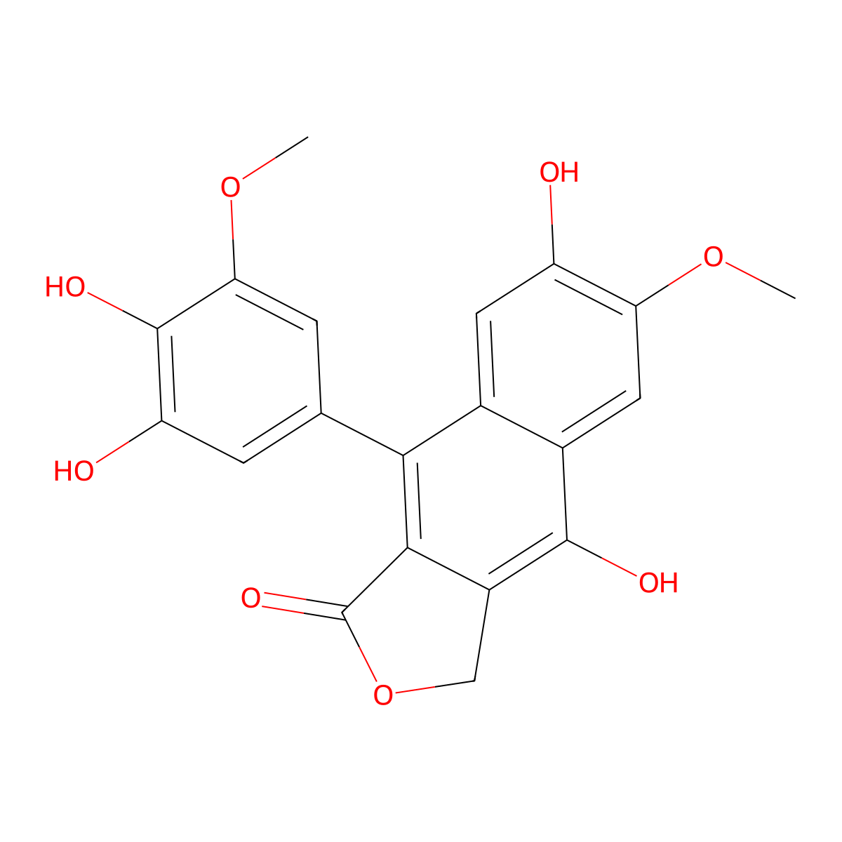 Plicatinaphthol molecular structure, CAS 22127-07-7