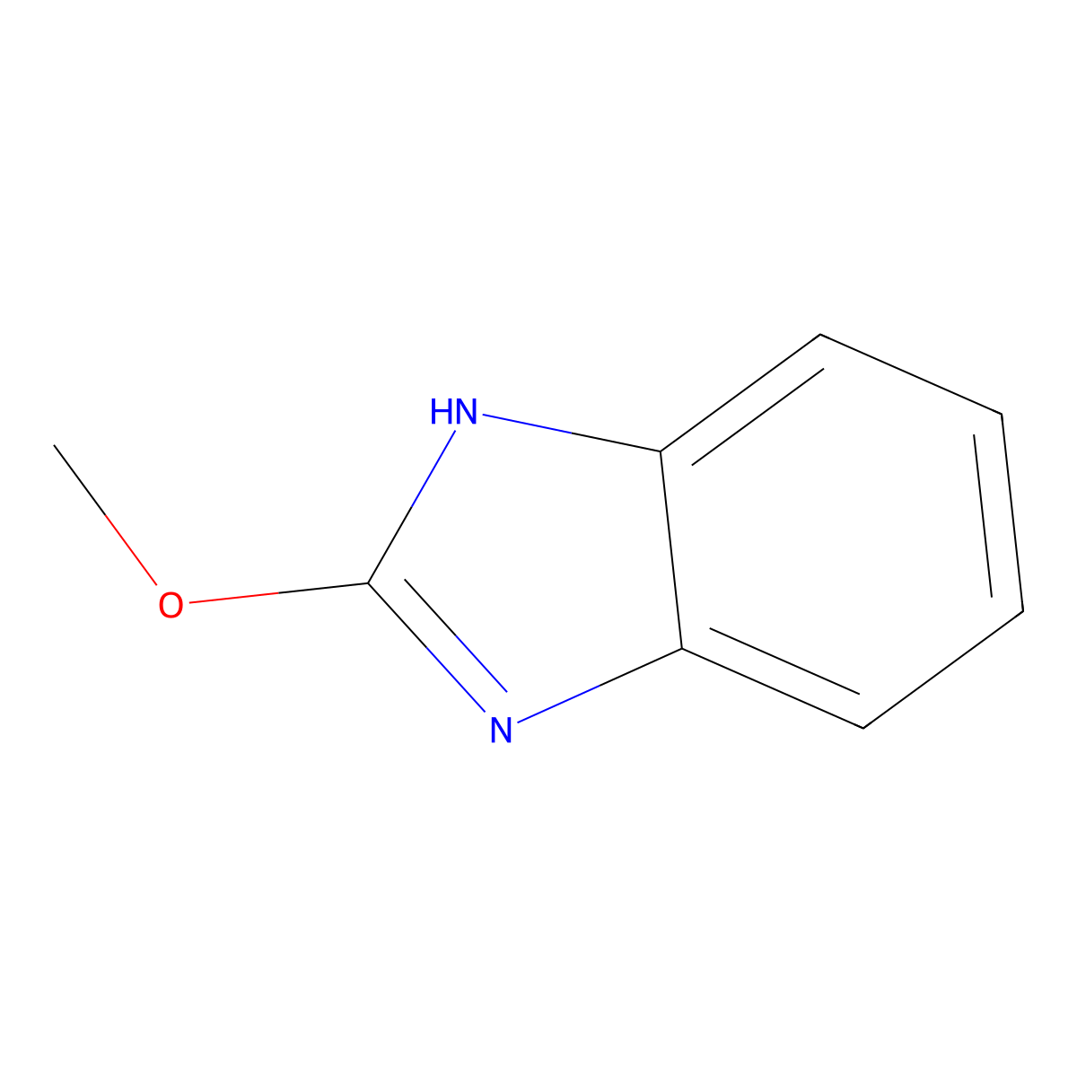 2-methoxy-1H-1,3-benzodiazole molecular structure, CAS 22128-99-0