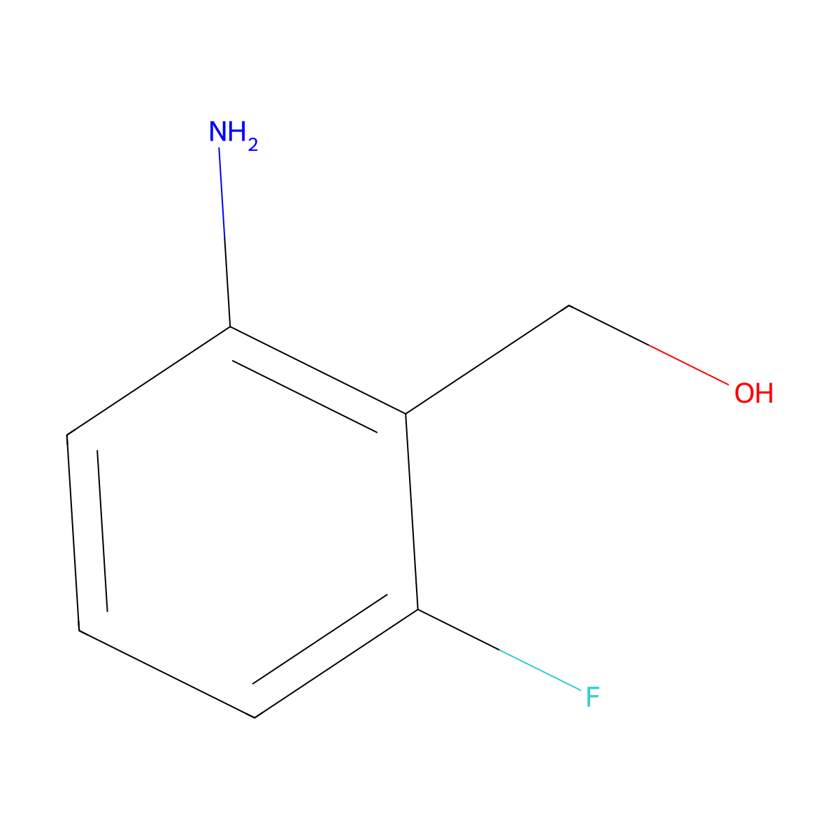 (2-Amino-6-fluorophenyl)methanol molecular structure, CAS 221285-25-2