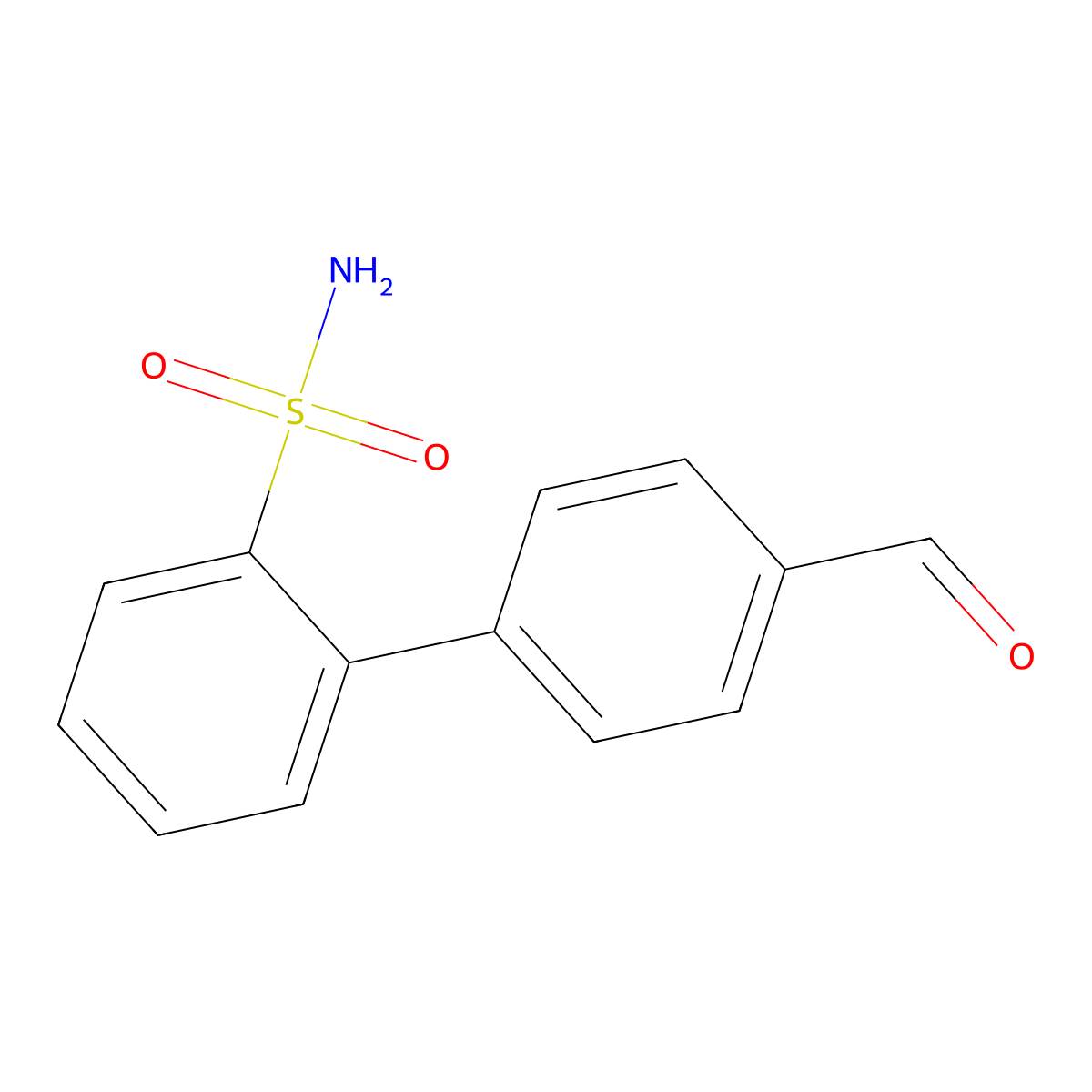 4'-Formylbiphenyl-2-sulfonamide molecular structure, CAS 221289-07-2