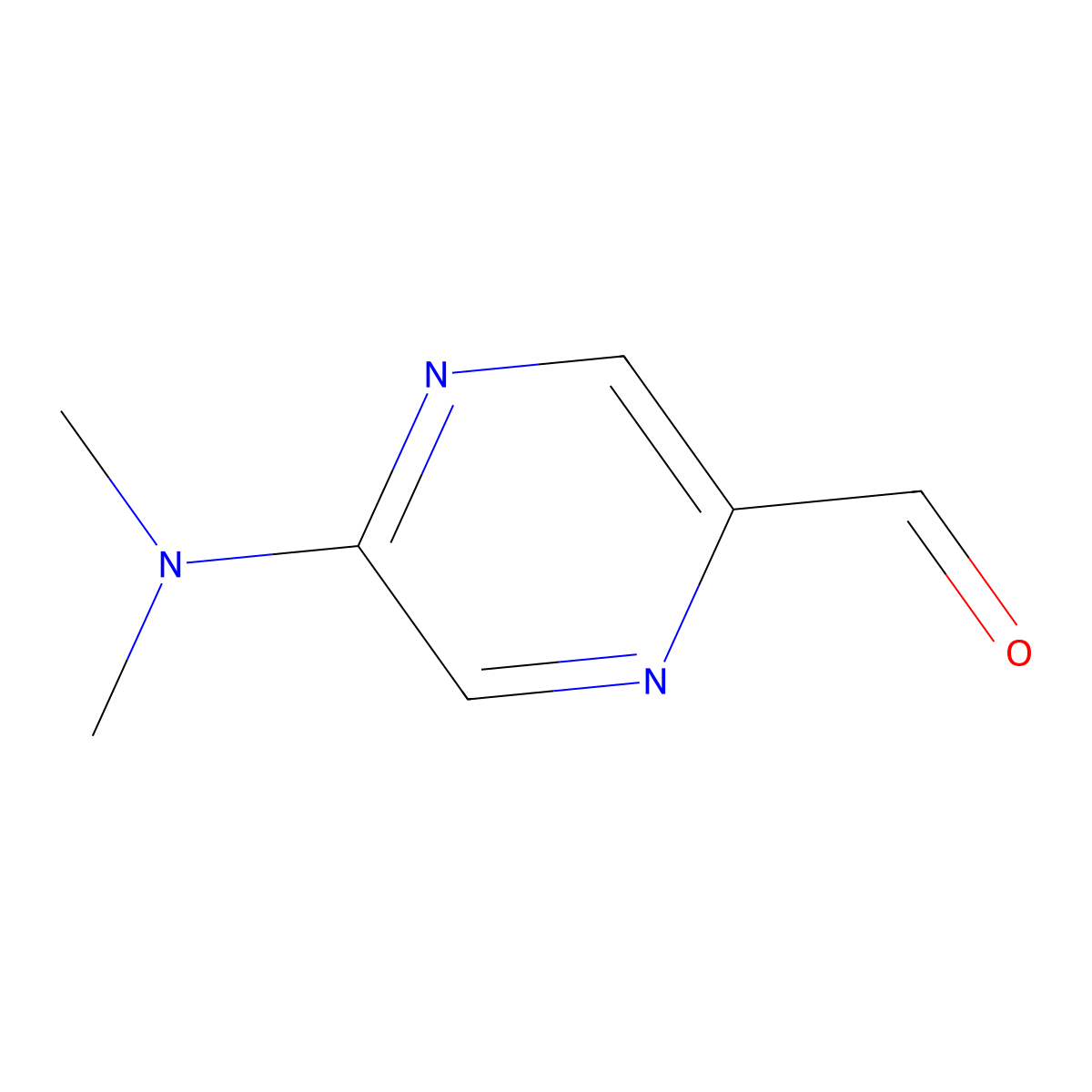 5-(Dimethylamino)pyrazine-2-carbaldehyde molecular structure, CAS 221295-08-5