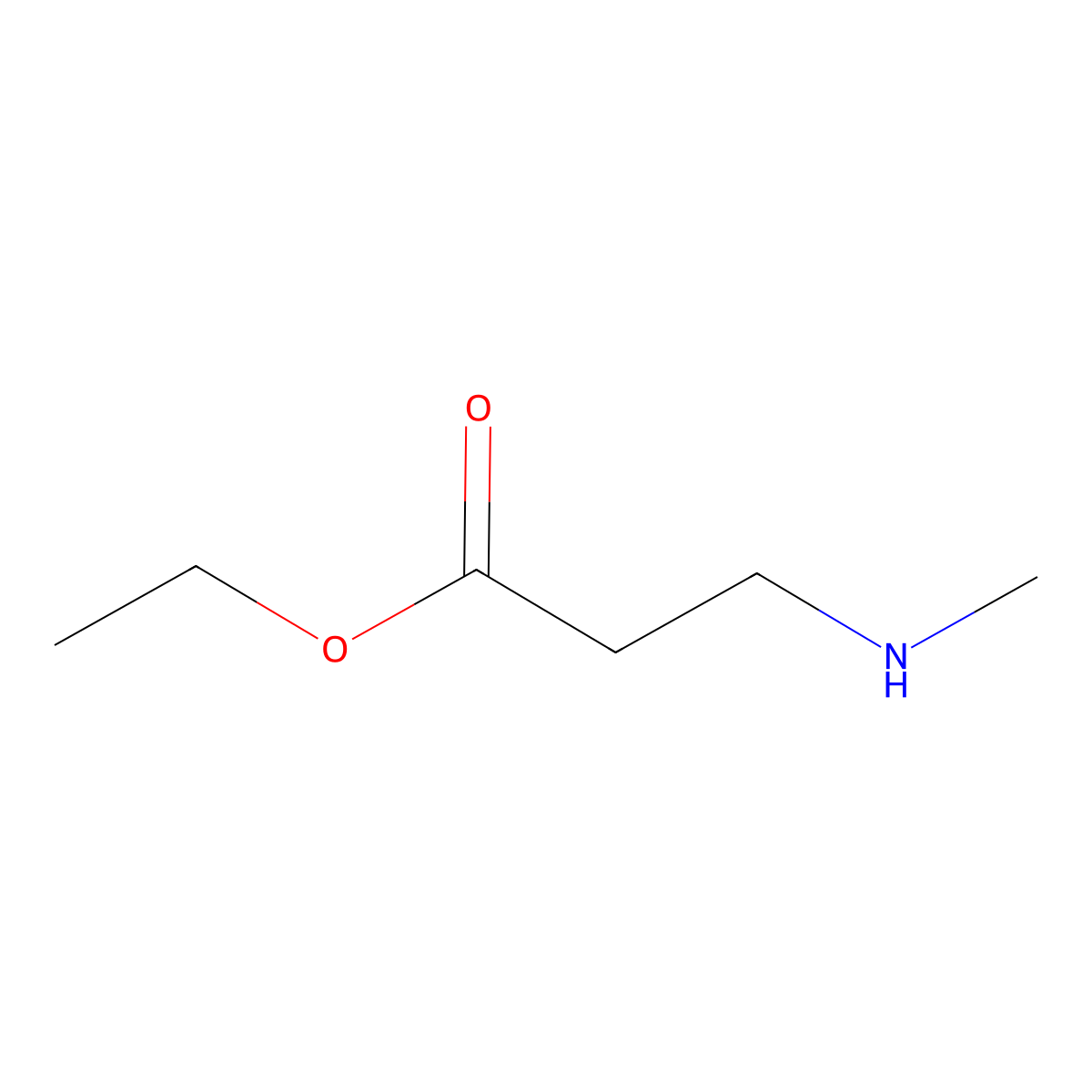 Ethyl 3-(methylamino)propanoate molecular structure, CAS 2213-08-3