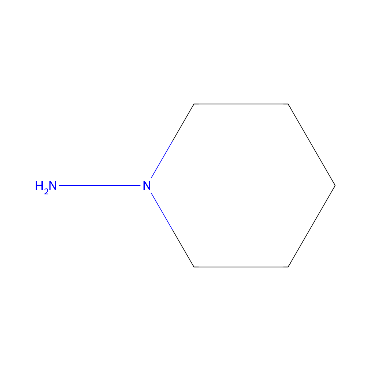 1-Aminopiperidine molecular structure, CAS 2213-43-6