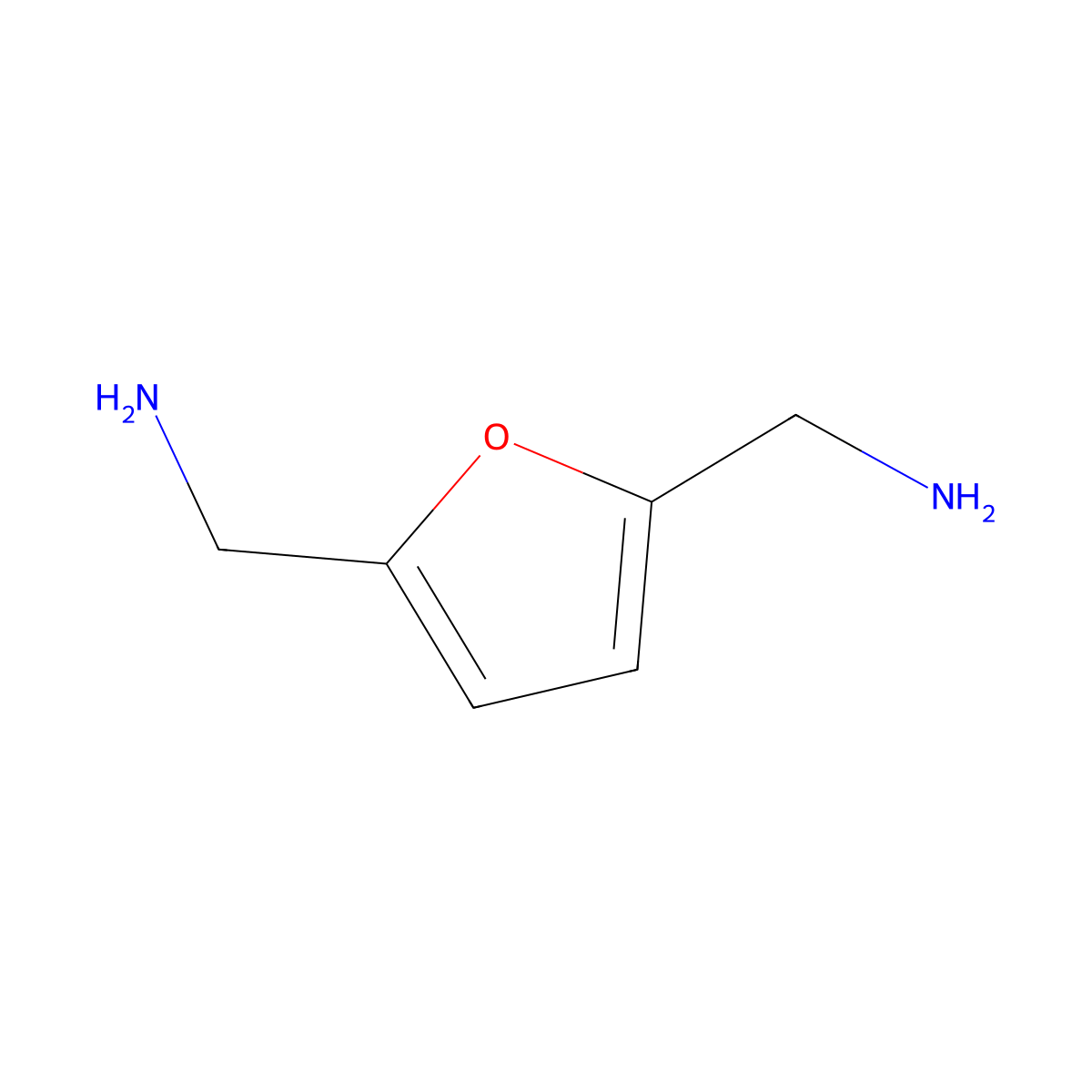 2,5-Bis(aminomethyl)furan molecular structure, CAS 2213-51-6