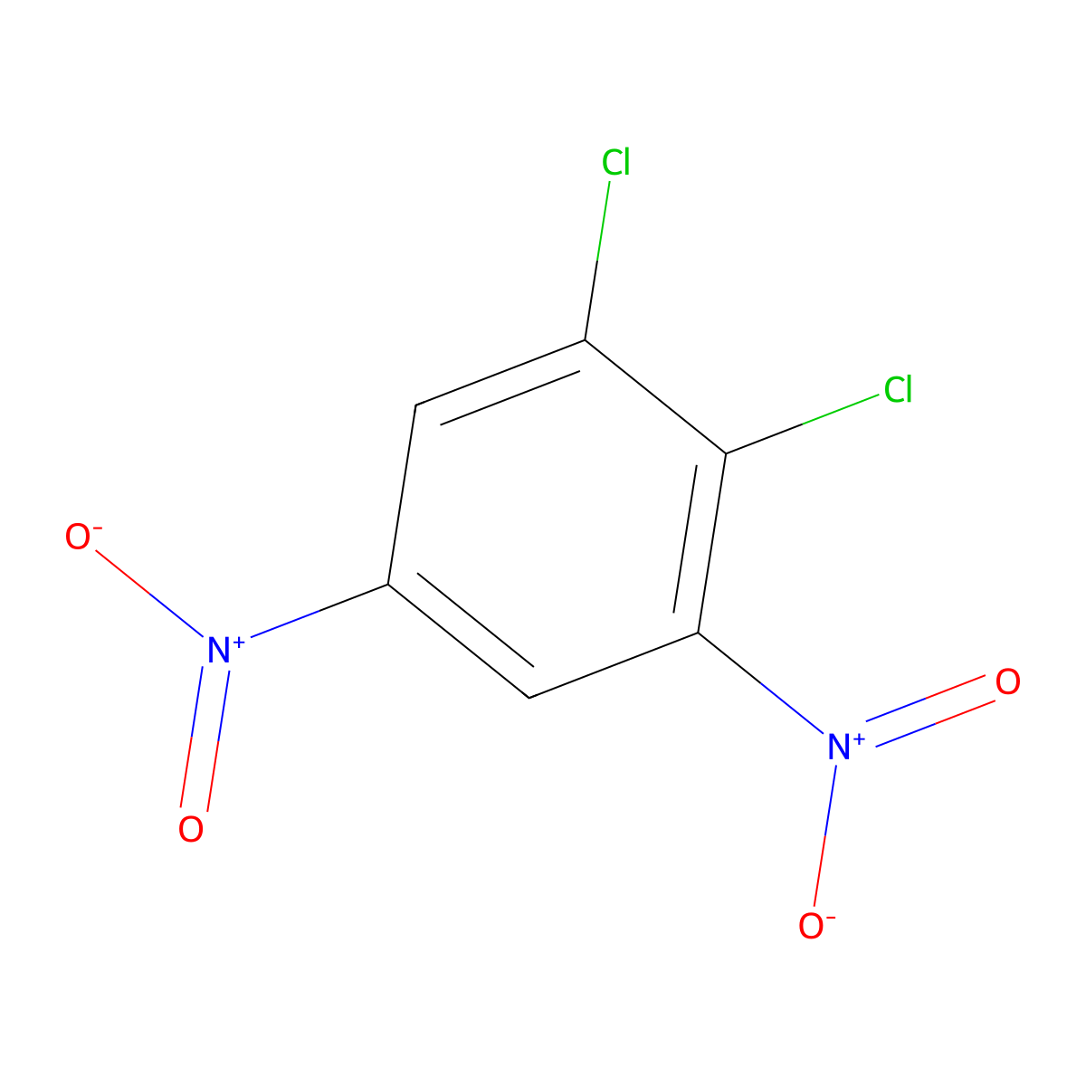 1,2-Dichloro-3,5-dinitrobenzene molecular structure, CAS 2213-80-1