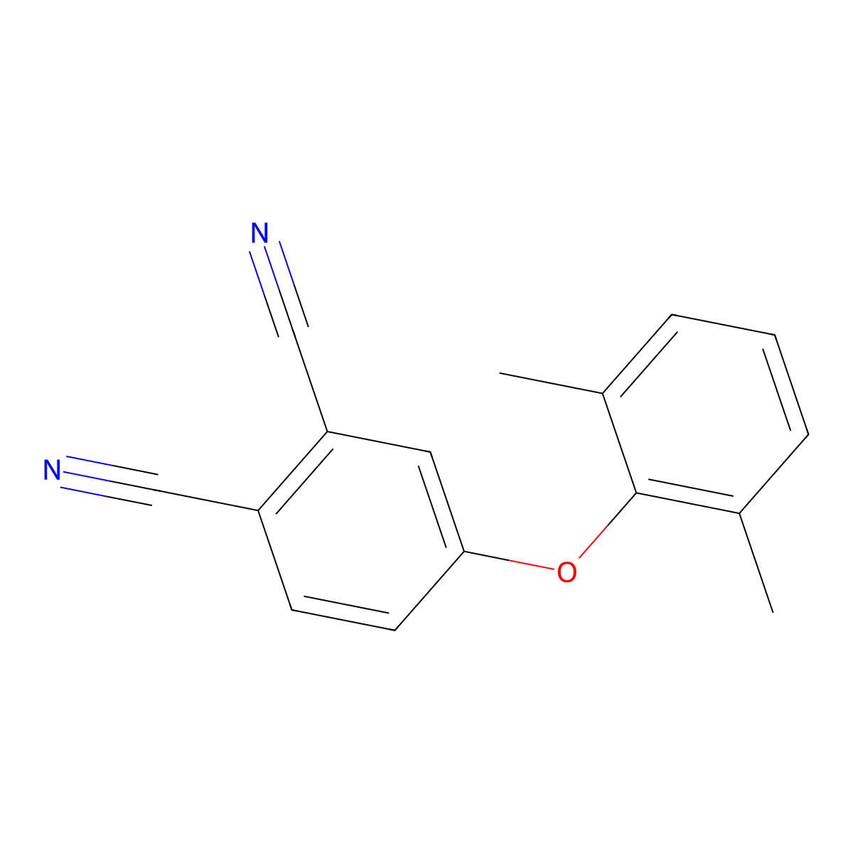 4-(2',6'-Dimethylphenoxy)phthalonitrile molecular structure, CAS 221302-75-6