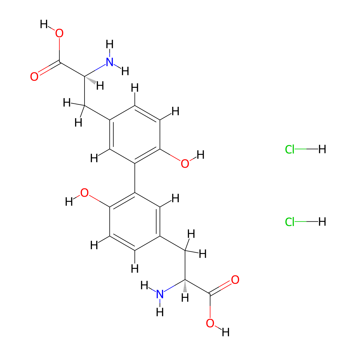 L,L-Dityrosine Hydrochloride molecular structure, CAS 221308-01-6