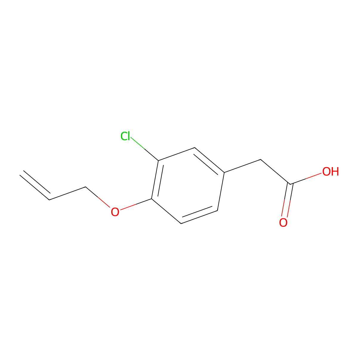Alclofenac molecular structure, CAS 22131-79-9