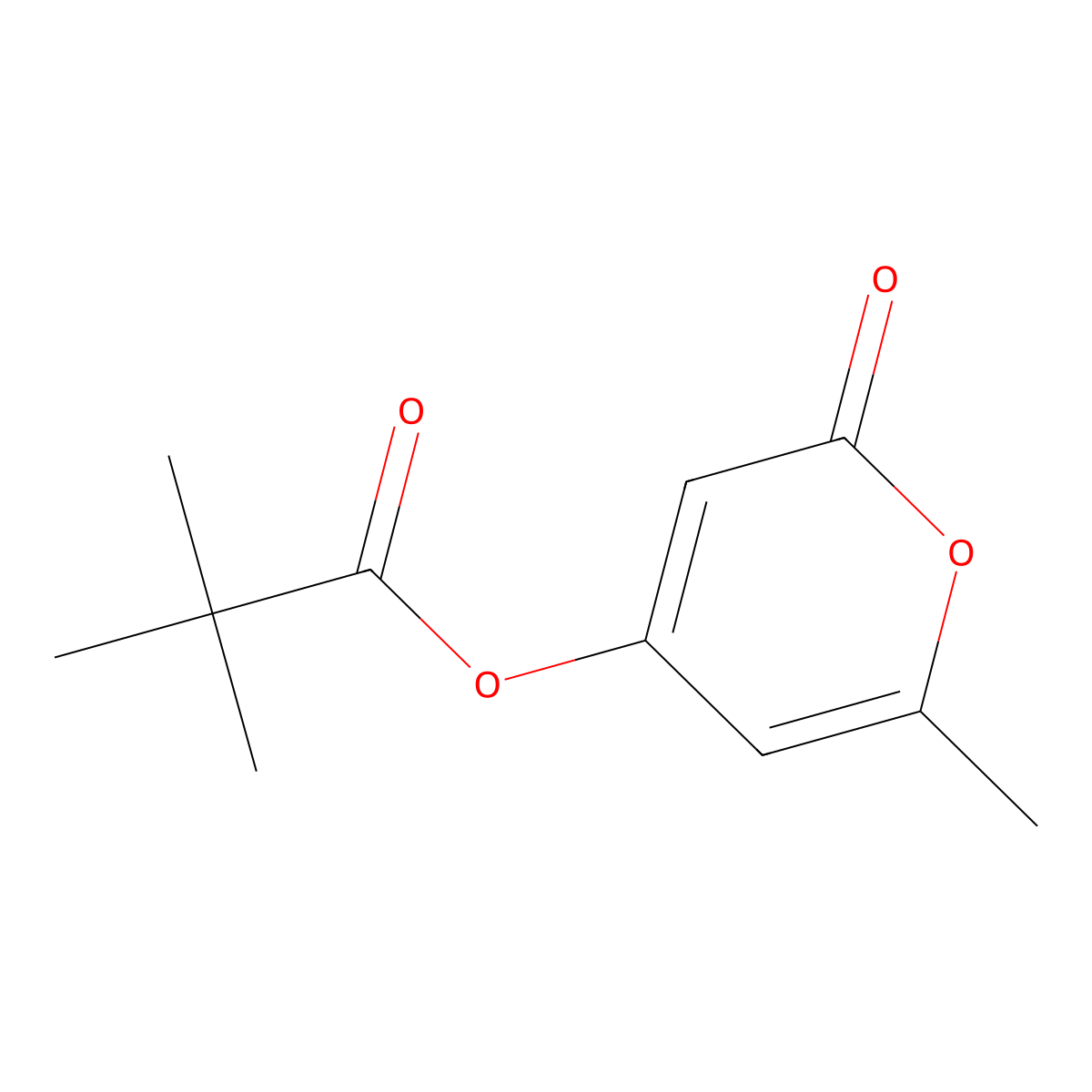 6-Methyl-2-oxo-2H-pyran-4-yl pivalate molecular structure, CAS 22131-82-4