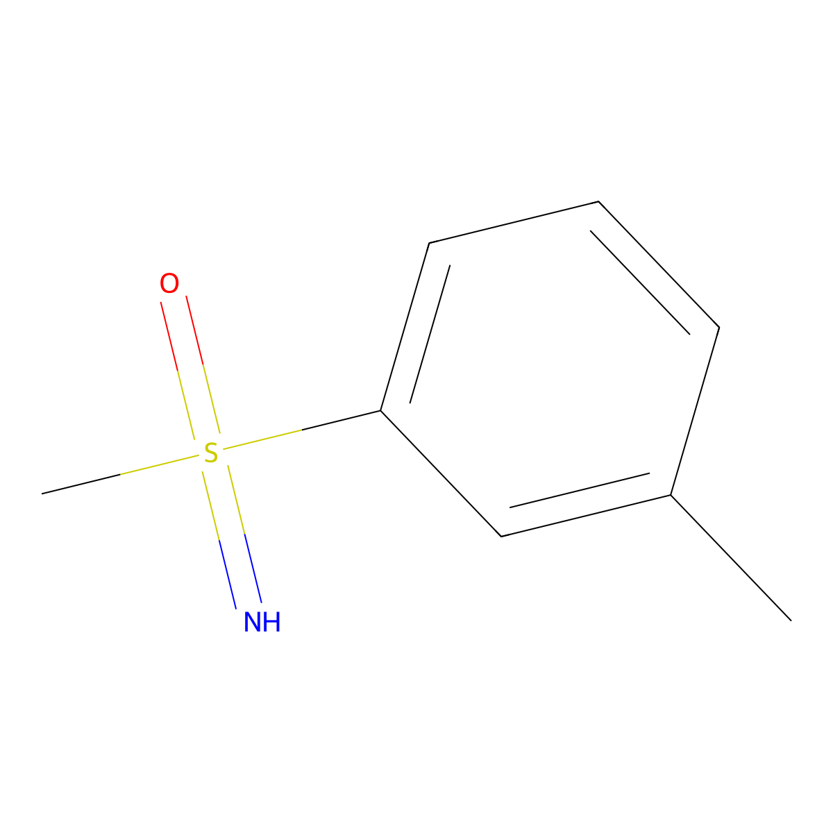 S-Methyl-S-(3-methylphenyl)sulfoximine molecular structure, CAS 22132-98-5