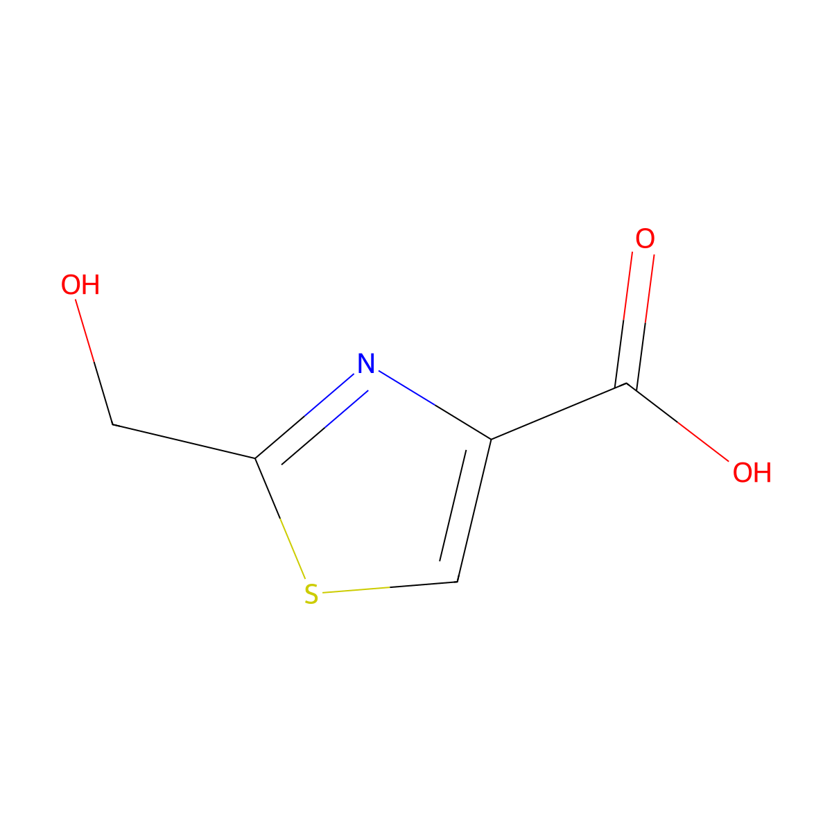 2-(Hydroxymethyl)thiazole-4-carboxylic acid molecular structure, CAS 221322-09-4