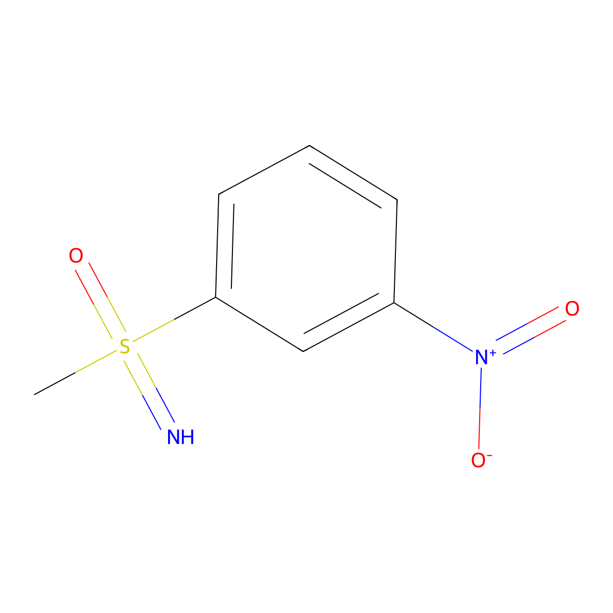 1-(S-Methanesulfonimidoyl)-3-nitrobenzene molecular structure, CAS 22133-02-4