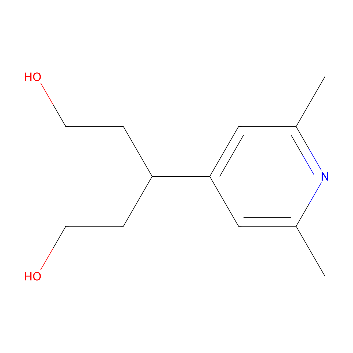 3-(2,6-Dimethylpyridin-4-yl)pentane-1,5-diol molecular structure, CAS 2213402-75-4