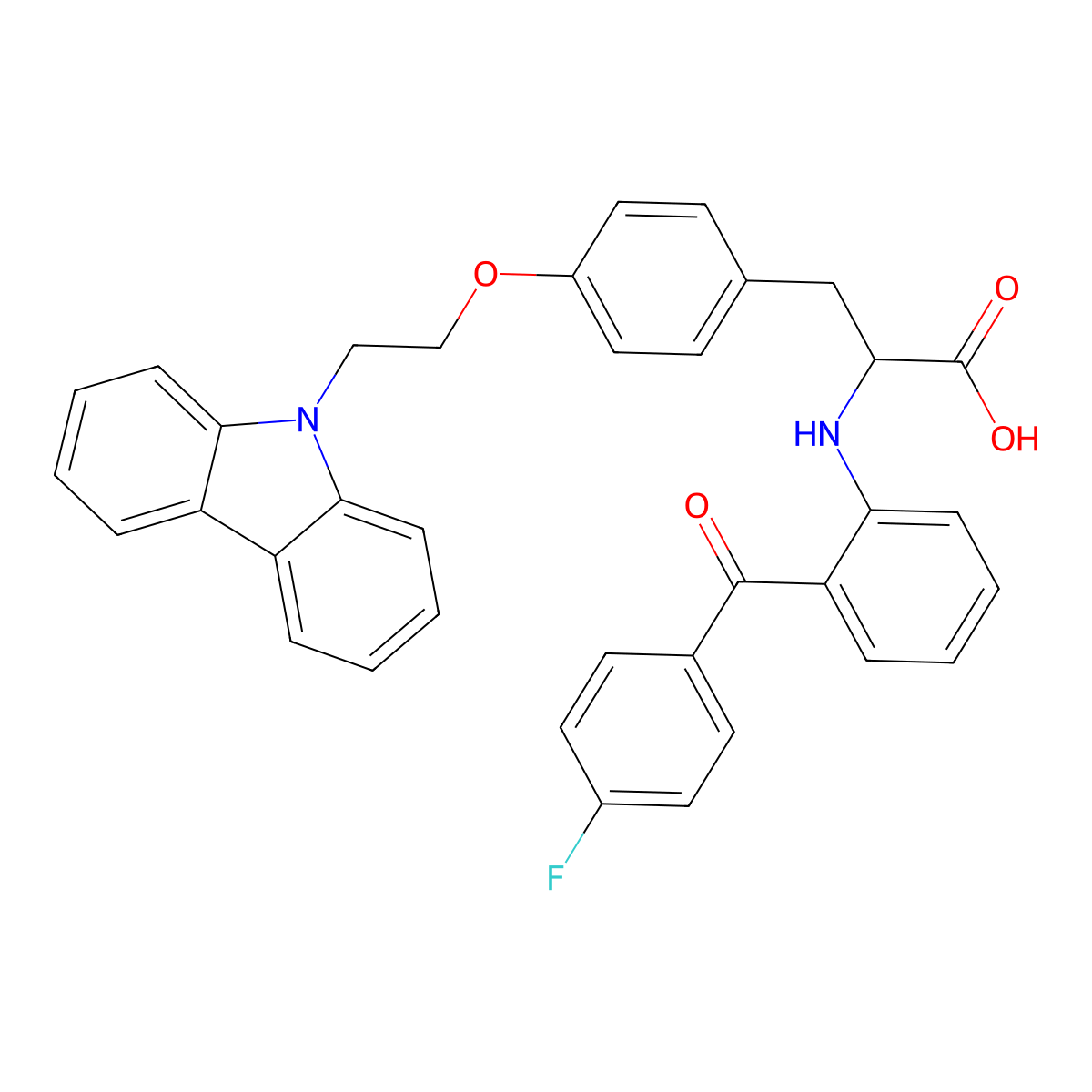 Carfloglitazar molecular structure, CAS 2213406-75-6