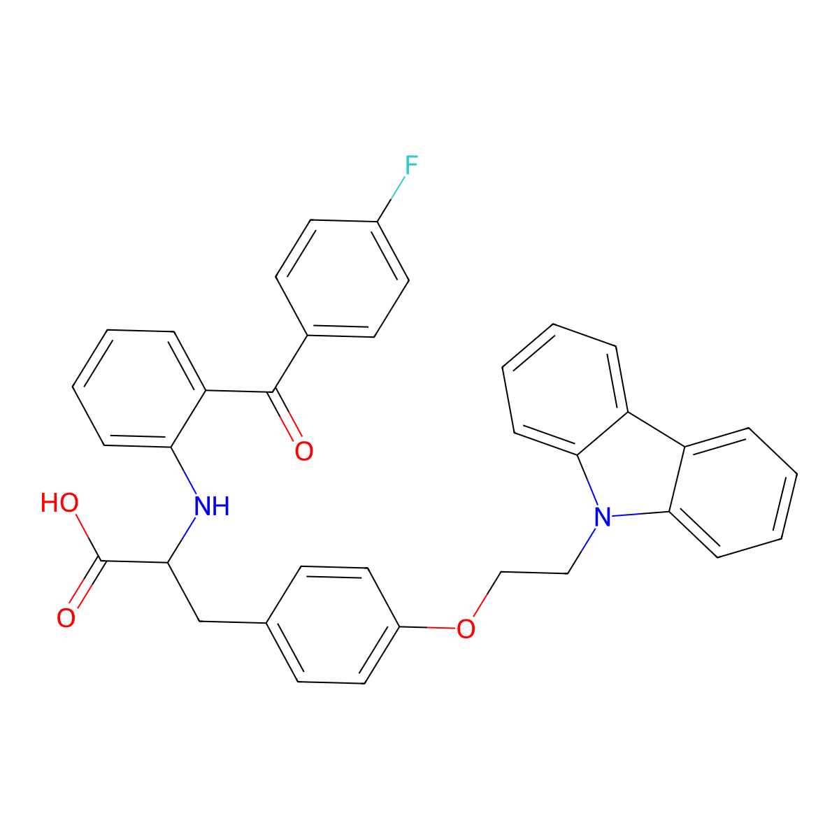 Carfloglitazar molecular structure, CAS 2213406-75-6