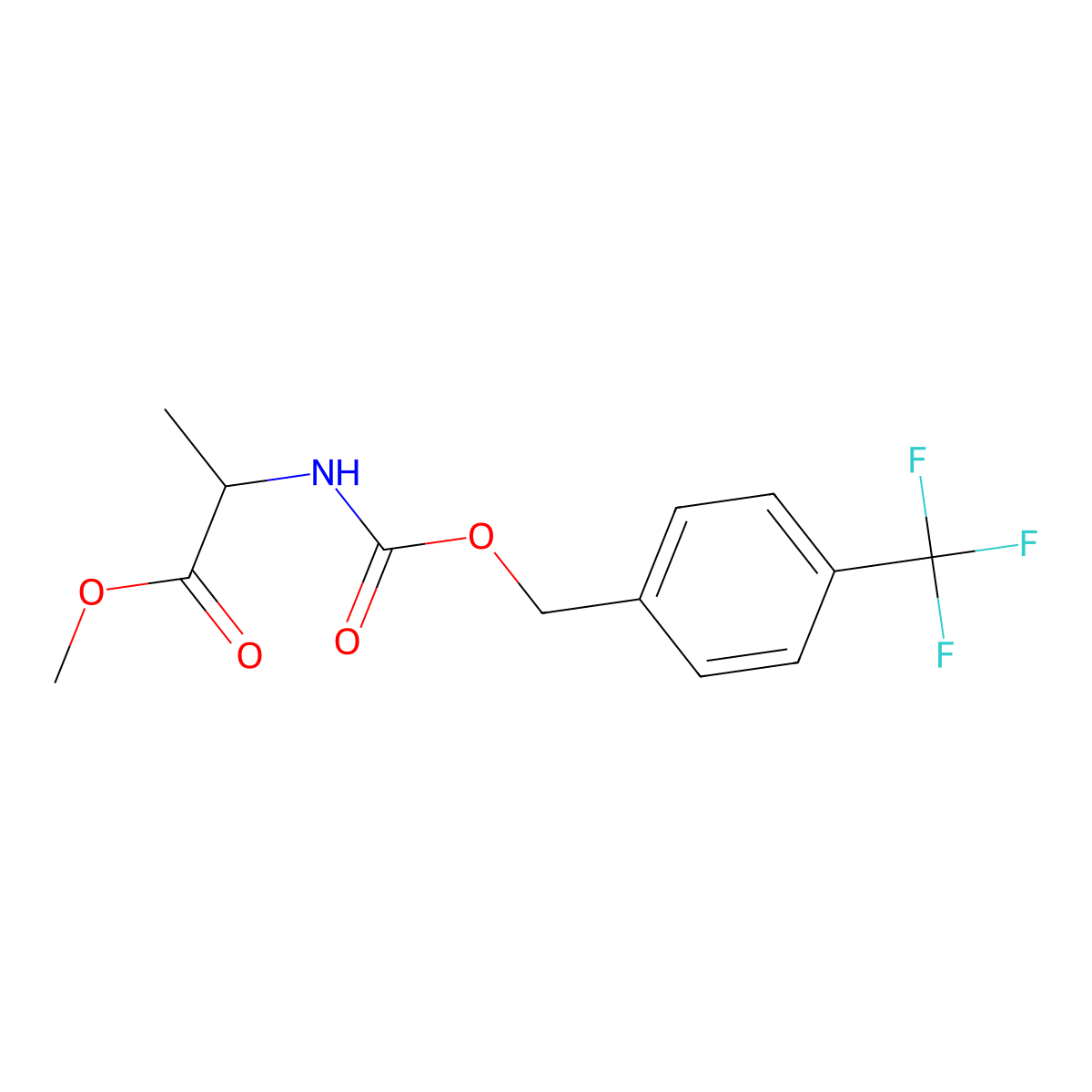 4-(Trifluoromethyl)-CBZ-L-Valine-OMe molecular structure, CAS 2213413-04-6