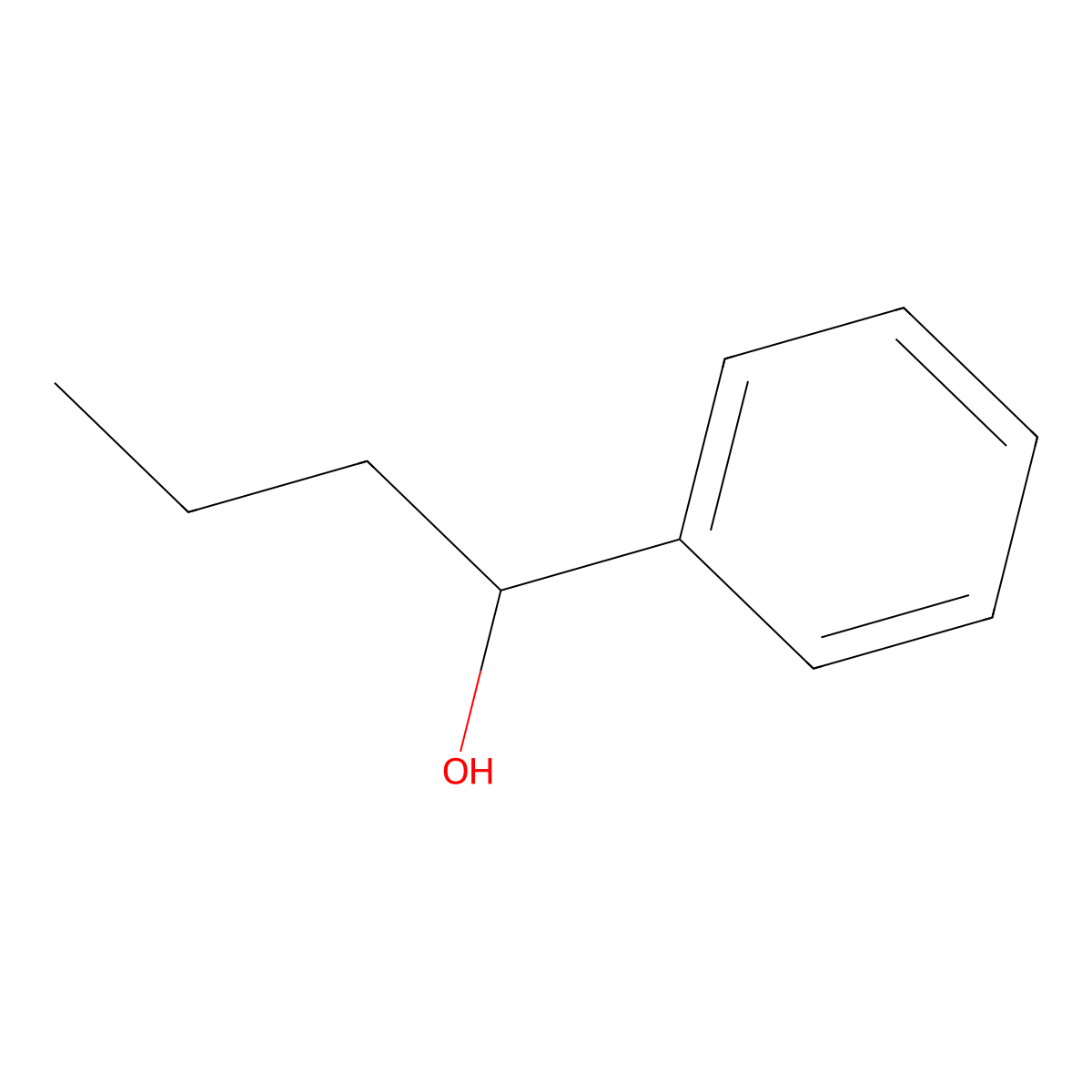 1-Phenylbutan-1-ol molecular structure, CAS 22135-49-5
