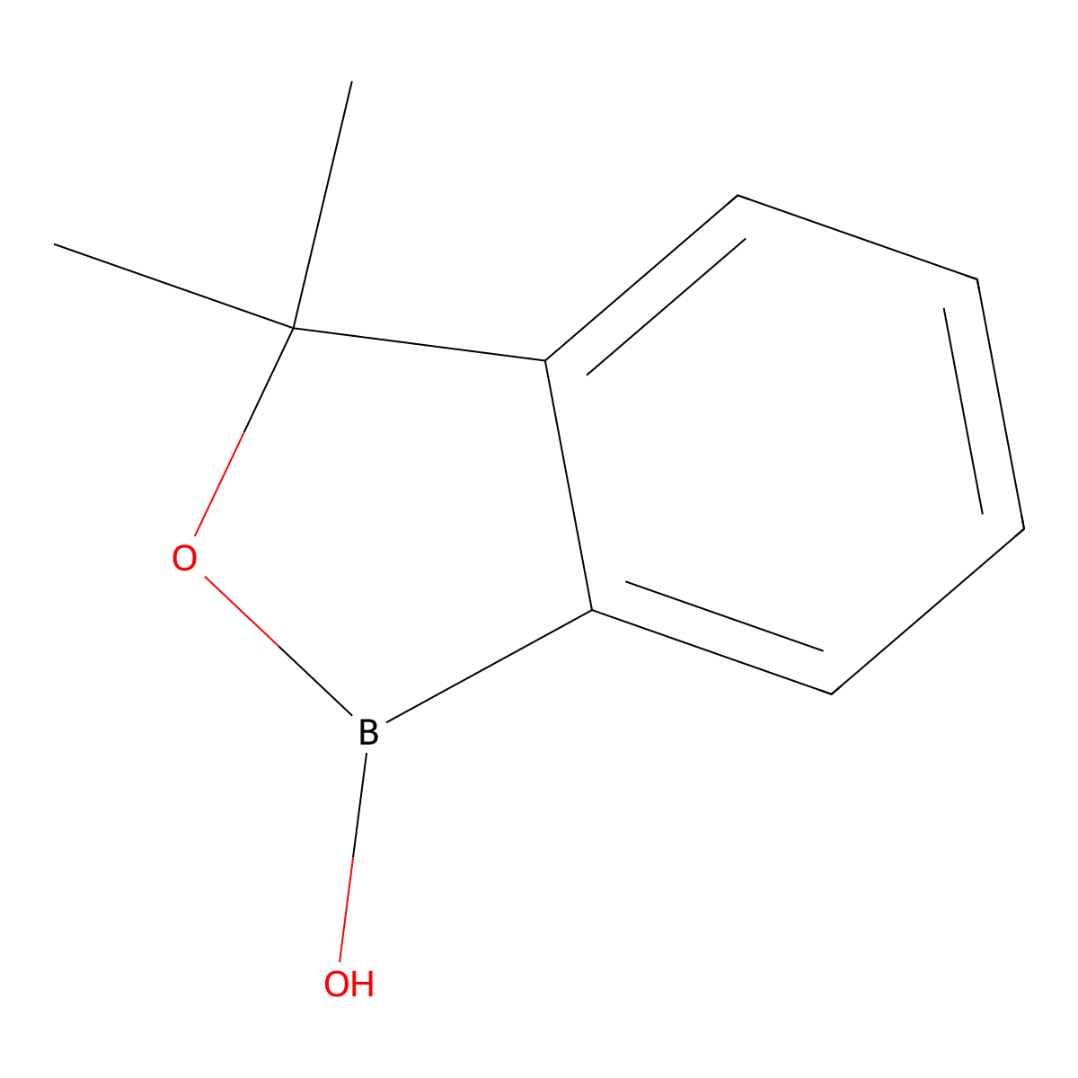 3,3-Dimethyl-1,3-dihydro-2,1-benzoxaborol-1-ol molecular structure, CAS 221352-10-9