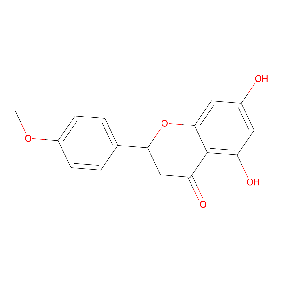 (R)-Isosakuranetin molecular structure, CAS 221362-74-9