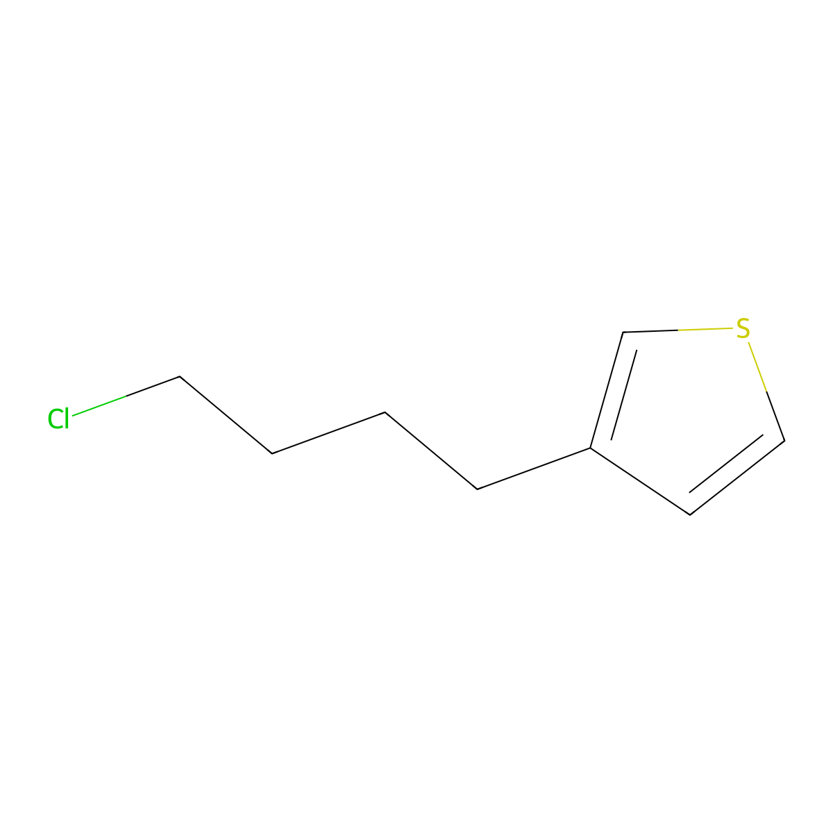 3-(4-Chlorobutyl)thiophene molecular structure, CAS 22137-06-0