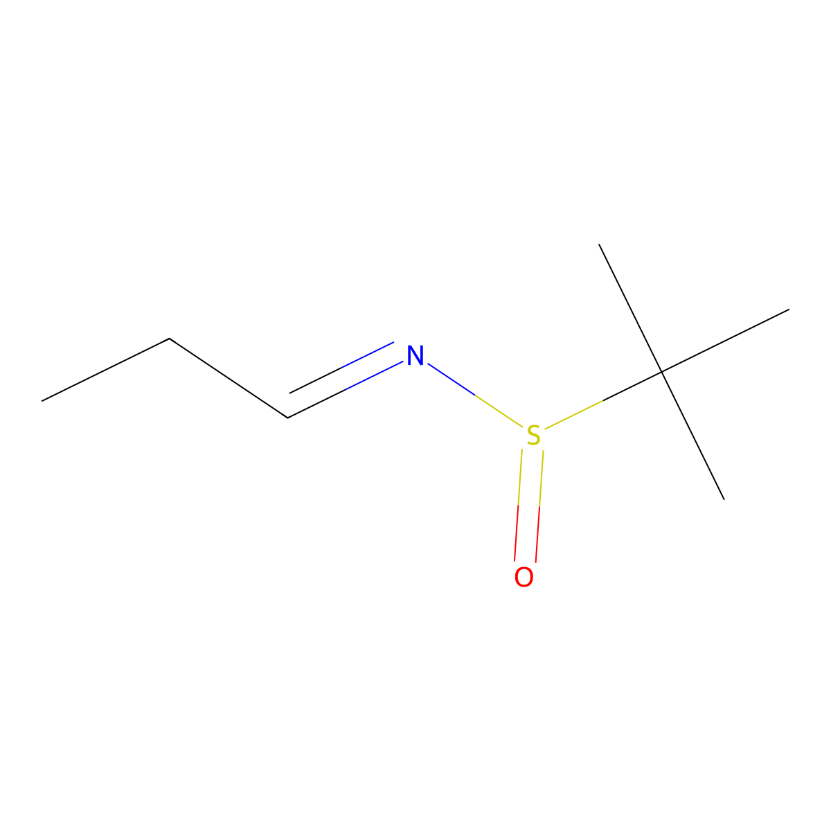 (R)-2-methyl-N-propylidenepropane-2-sulfinamide molecular structure, CAS 221375-47-9