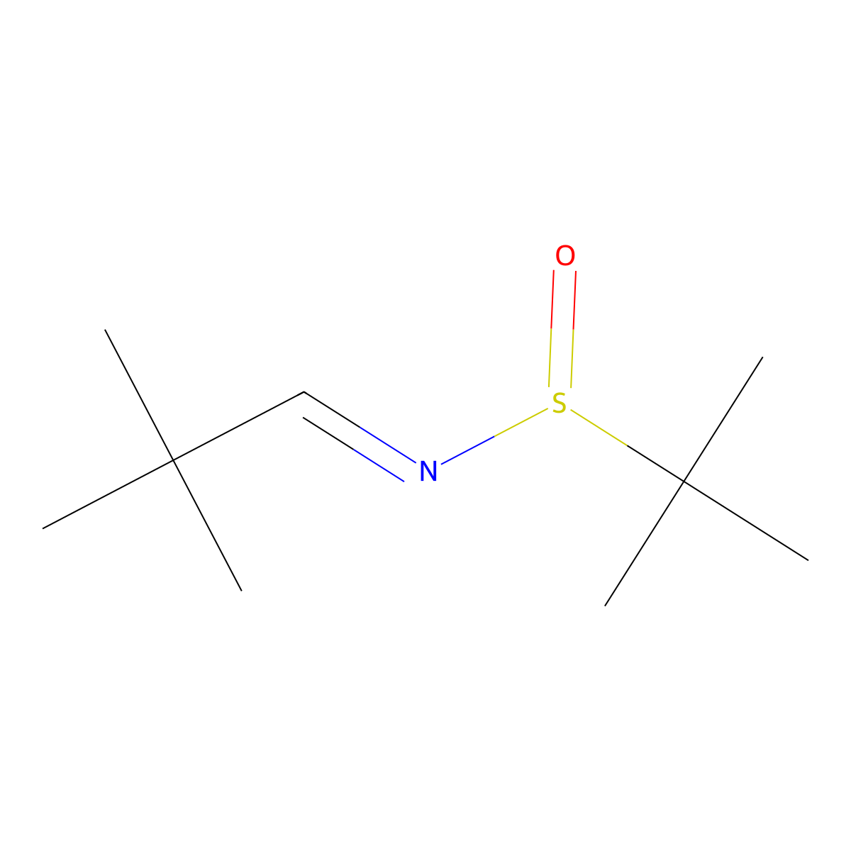(R)-N-(2,2-dimethylpropylidene)-2-methylpropane-2-sulfinamide molecular structure, CAS 221375-53-7
