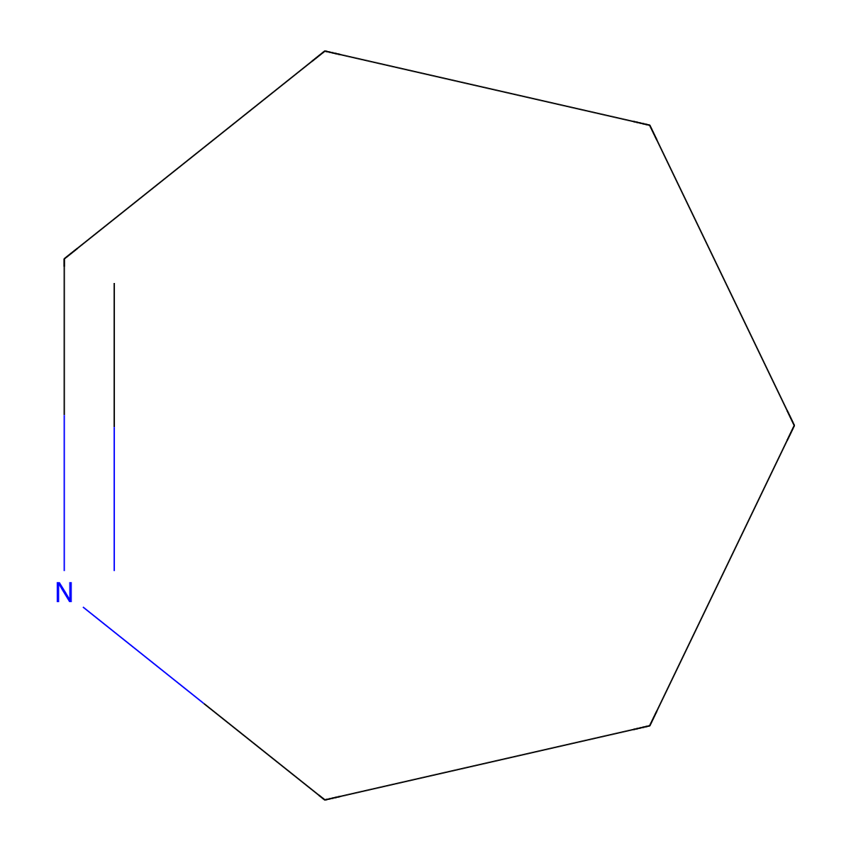 3,4,5,6-Tetrahydro-2H-azepine molecular structure, CAS 2214-81-5