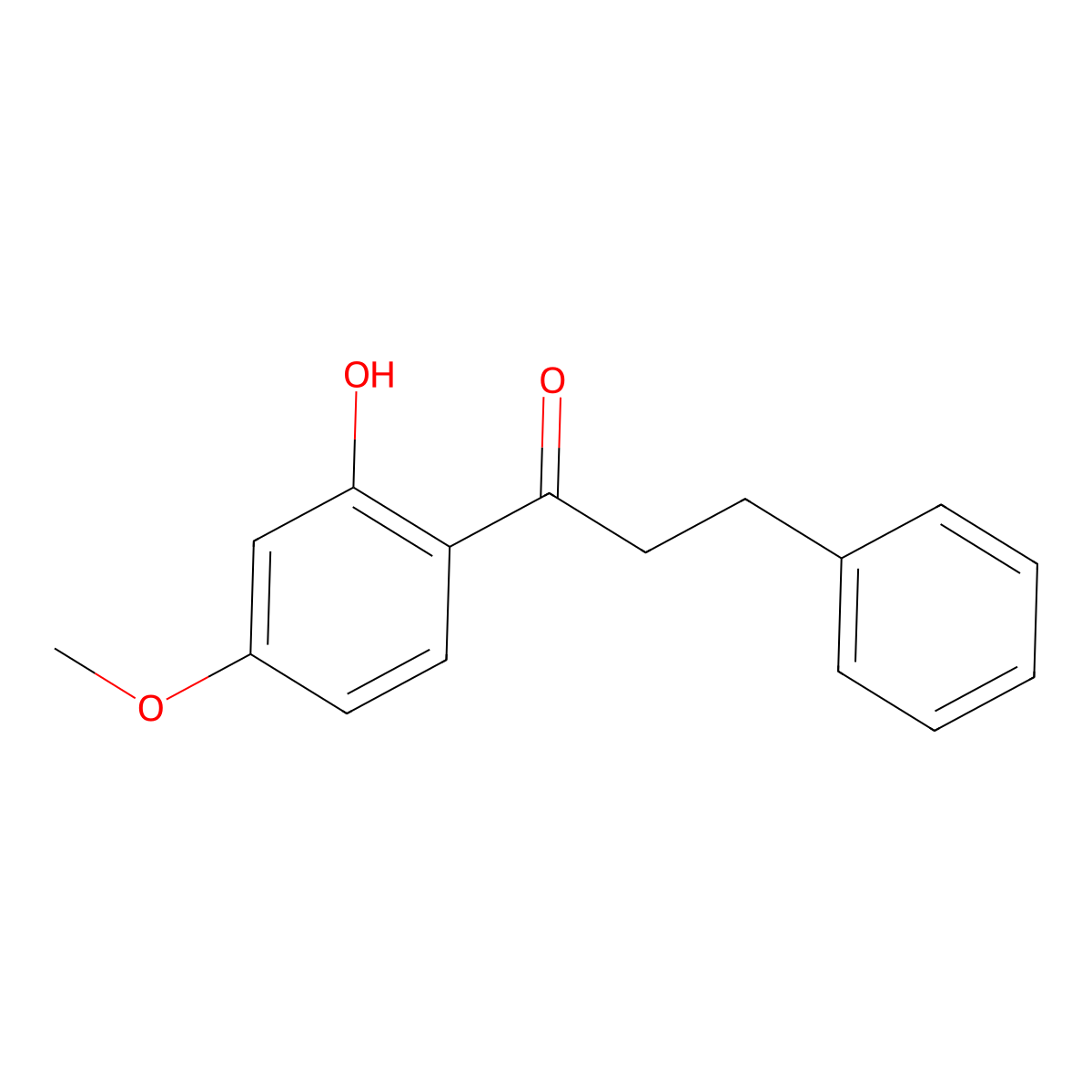 2'-Hydroxy-4'-methoxydihydrochalcone molecular structure, CAS 22141-31-7