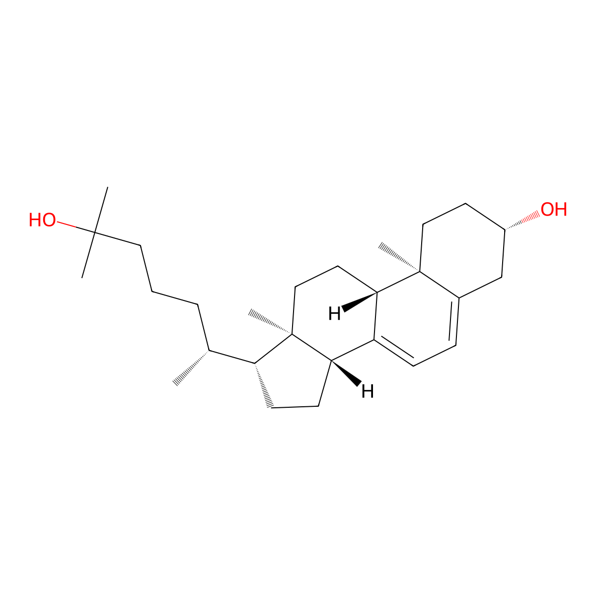 25-Hydroxy-7-dehydrocholesterol molecular structure, CAS 22145-68-2