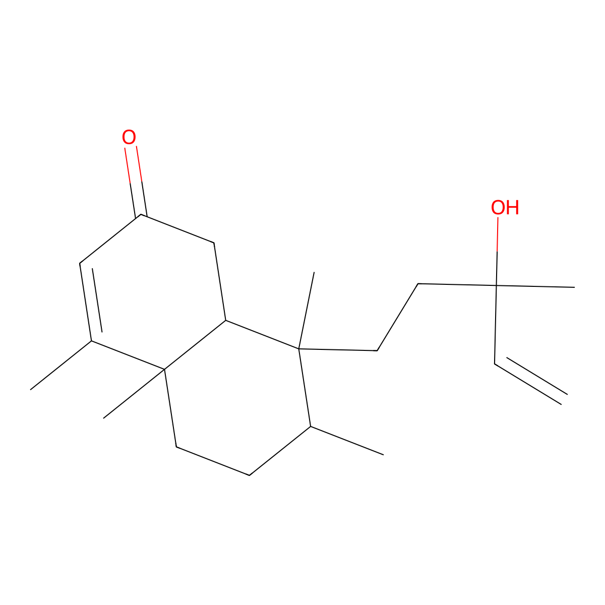 8-(3-hydroxy-3-methylpent-4-enyl)-4,4a,7,8-tetramethyl-5,6,7,8a-tetrahydro-1H-naphthalen-2-one molecular structure, CAS 221466-41-7