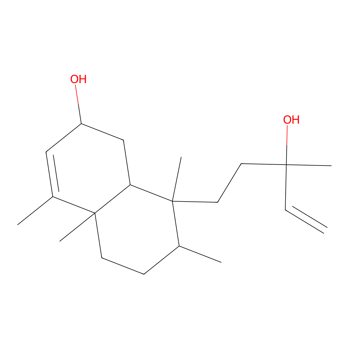 2beta-Hydroxykolavelool molecular structure, CAS 221466-42-8