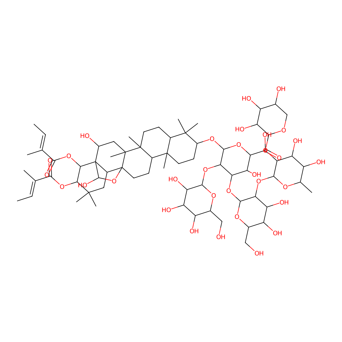 Maejaposide C molecular structure, CAS 221467-31-8