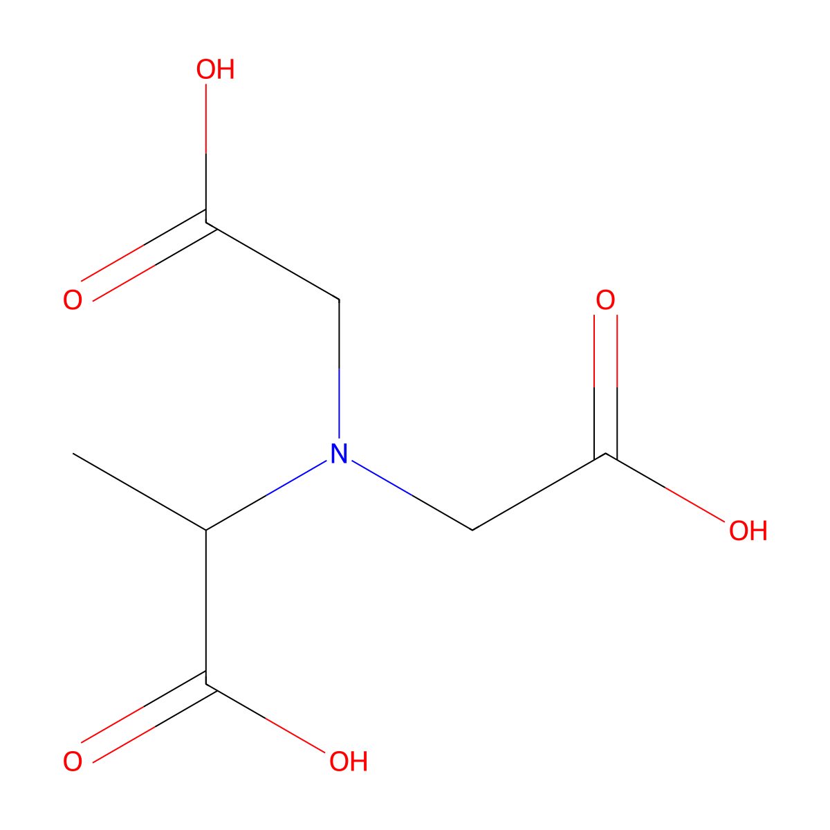N,N-Bis(carboxymethyl)alanine molecular structure, CAS 22149-55-9