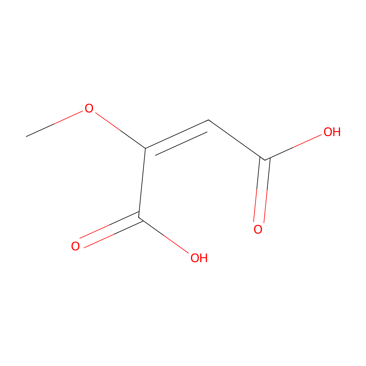 2-Methoxyfumaric acid molecular structure, CAS 2215-12-5