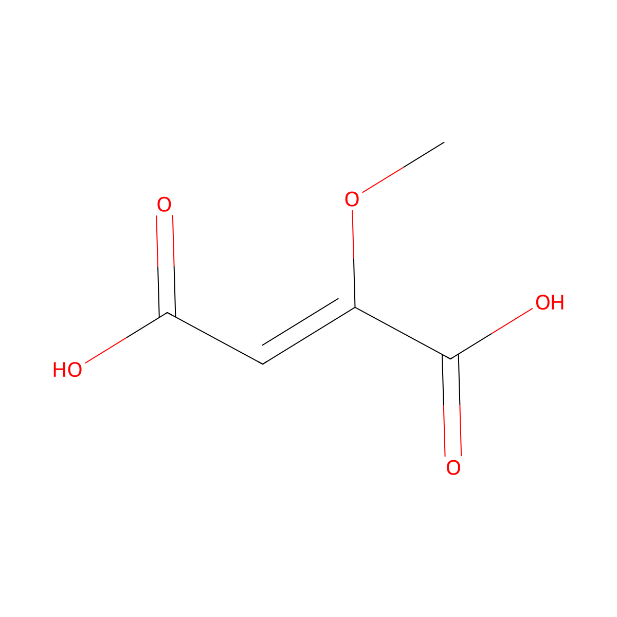 2-Methoxyfumaric acid molecular structure, CAS 2215-12-5