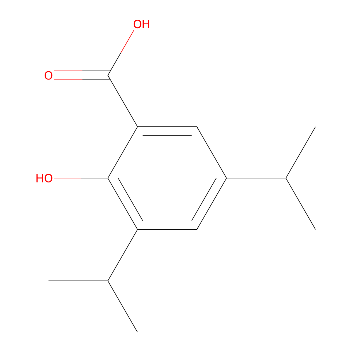 3,5-Diisopropylsalicylic acid molecular structure, CAS 2215-21-6