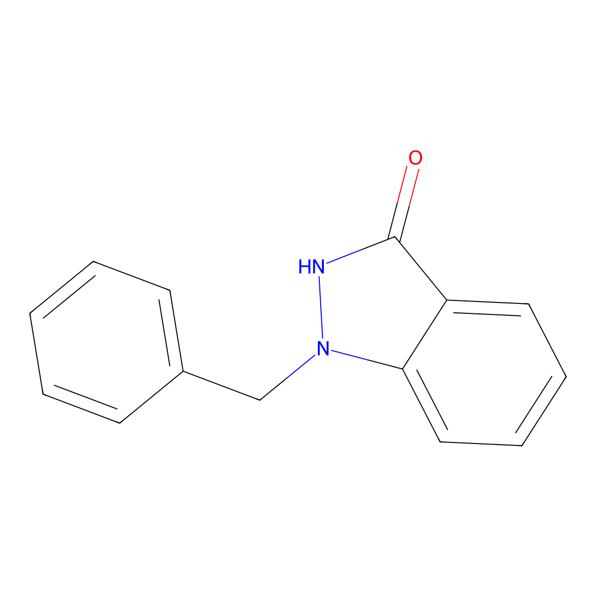 1-benzyl-1H-indazol-3-ol molecular structure, CAS 2215-63-6