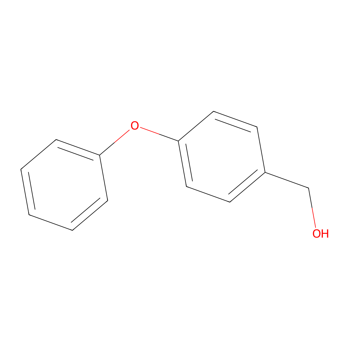 (4-Phenoxyphenyl)methanol molecular structure, CAS 2215-78-3