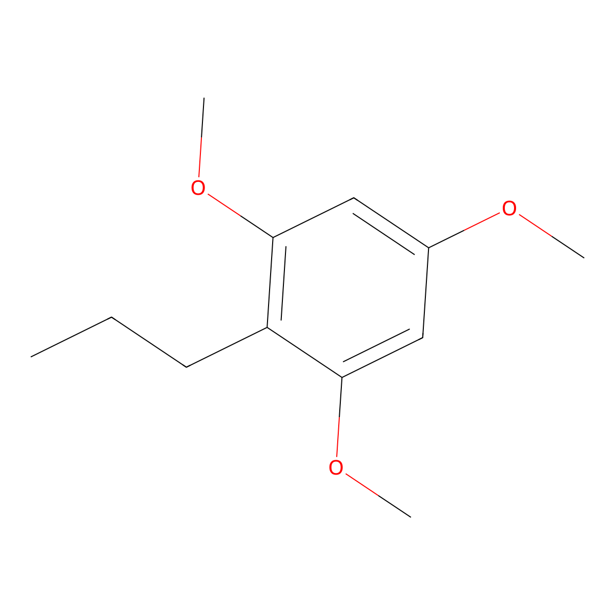 1,3,5-Trimethoxy-2-propylbenzene molecular structure, CAS 2215-97-6