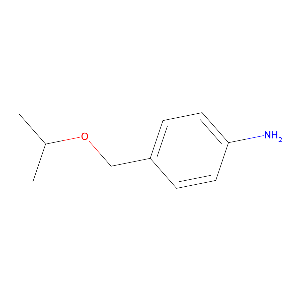4-[(Propan-2-yloxy)methyl]aniline molecular structure, CAS 221532-15-6