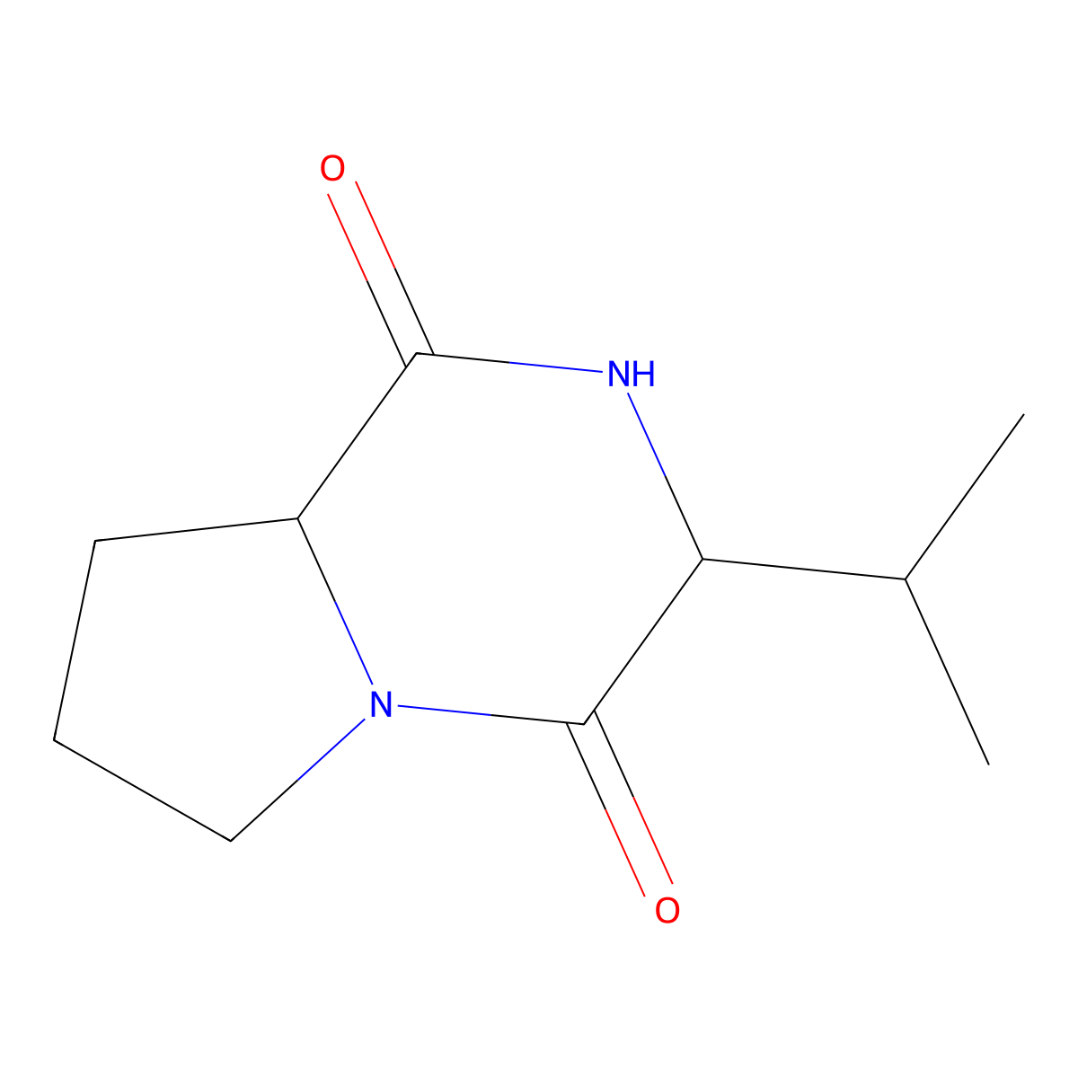 Cyclo(D)-Pro-(D)-Val molecular structure, CAS 22155-59-5