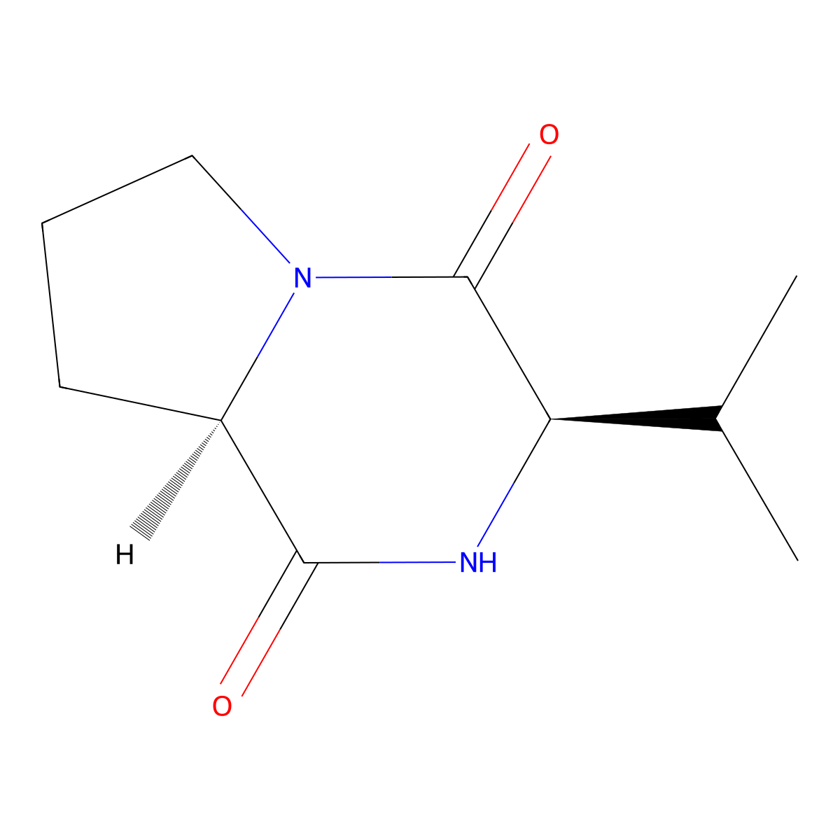 Cyclo(D)-Pro-(D)-Val molecular structure, CAS 22155-59-5
