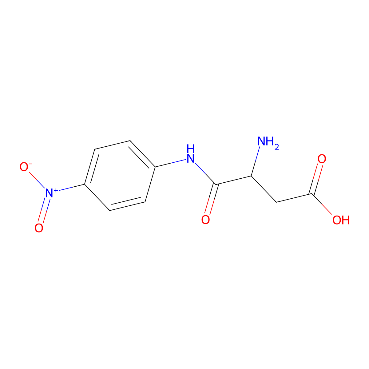 N-(4-Nitrophenyl)-L-alpha-asparagine molecular structure, CAS 22155-82-4