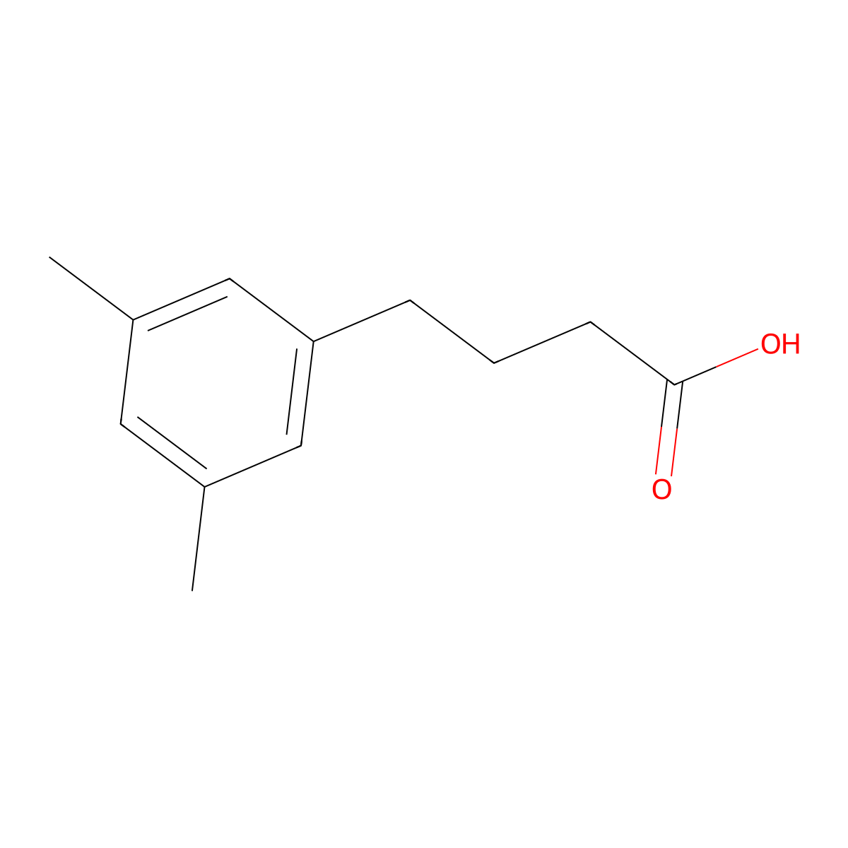 4-(3,5-dimethylphenyl)butanoic Acid molecular structure, CAS 22156-47-4