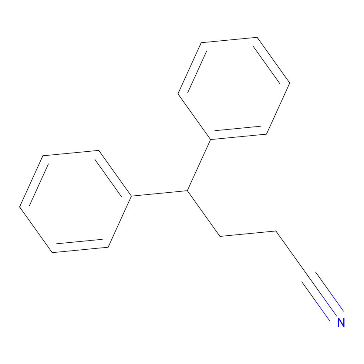 4,4-Diphenylbutanenitrile molecular structure, CAS 22156-48-5