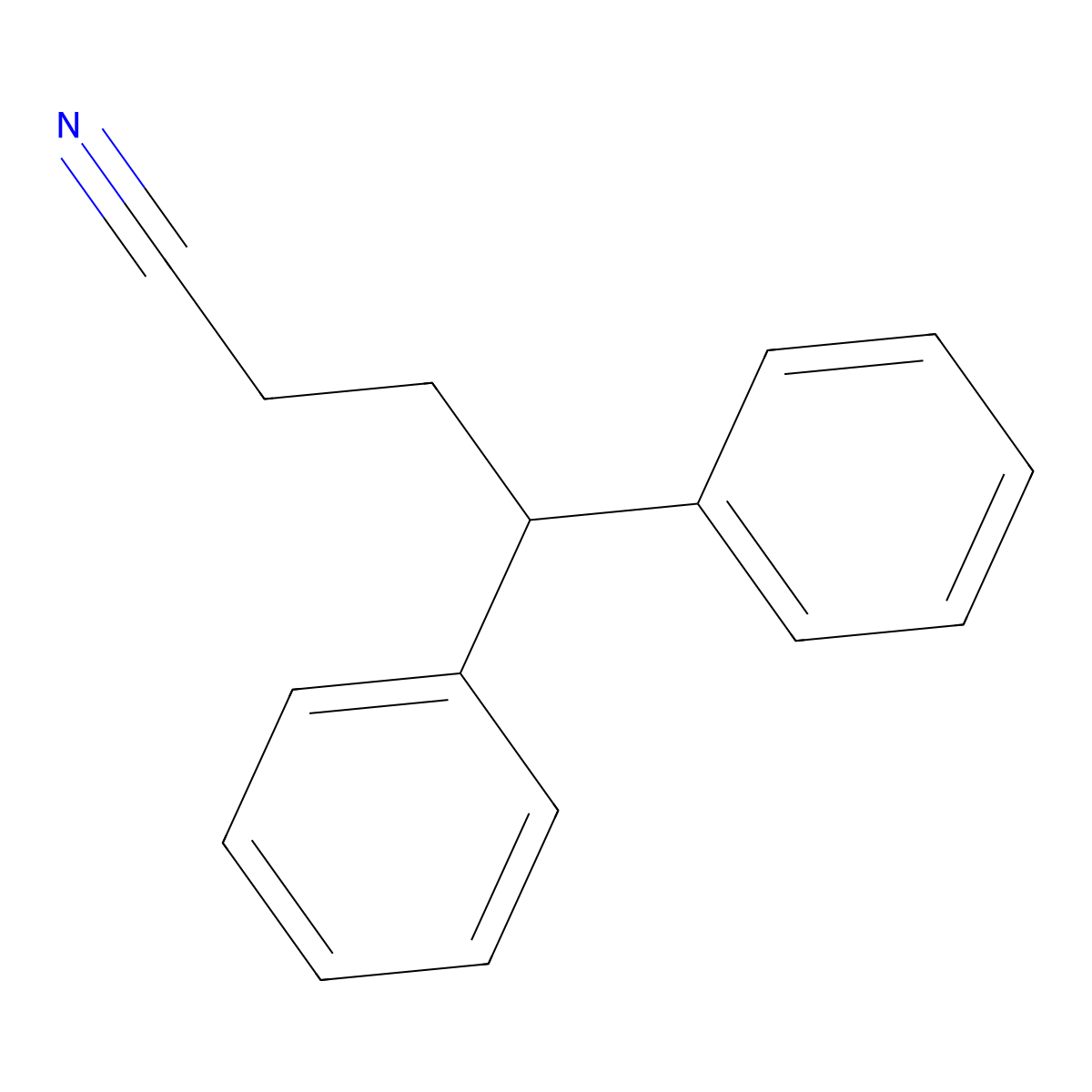 4,4-Diphenylbutanenitrile molecular structure, CAS 22156-48-5