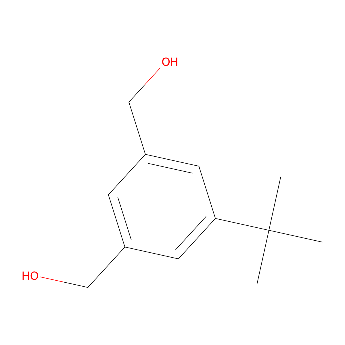 (5-Tert-butyl-1,3-phenylene)dimethanol molecular structure, CAS 22157-91-1