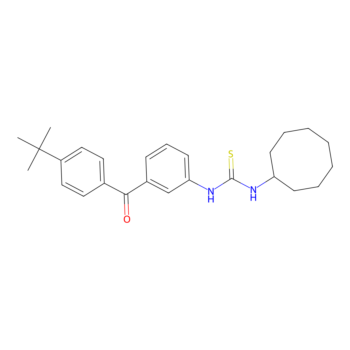1-[3-(4-Tert-butylbenzoyl)phenyl]-3-cyclooctylthiourea molecular structure, CAS 2215718-75-3