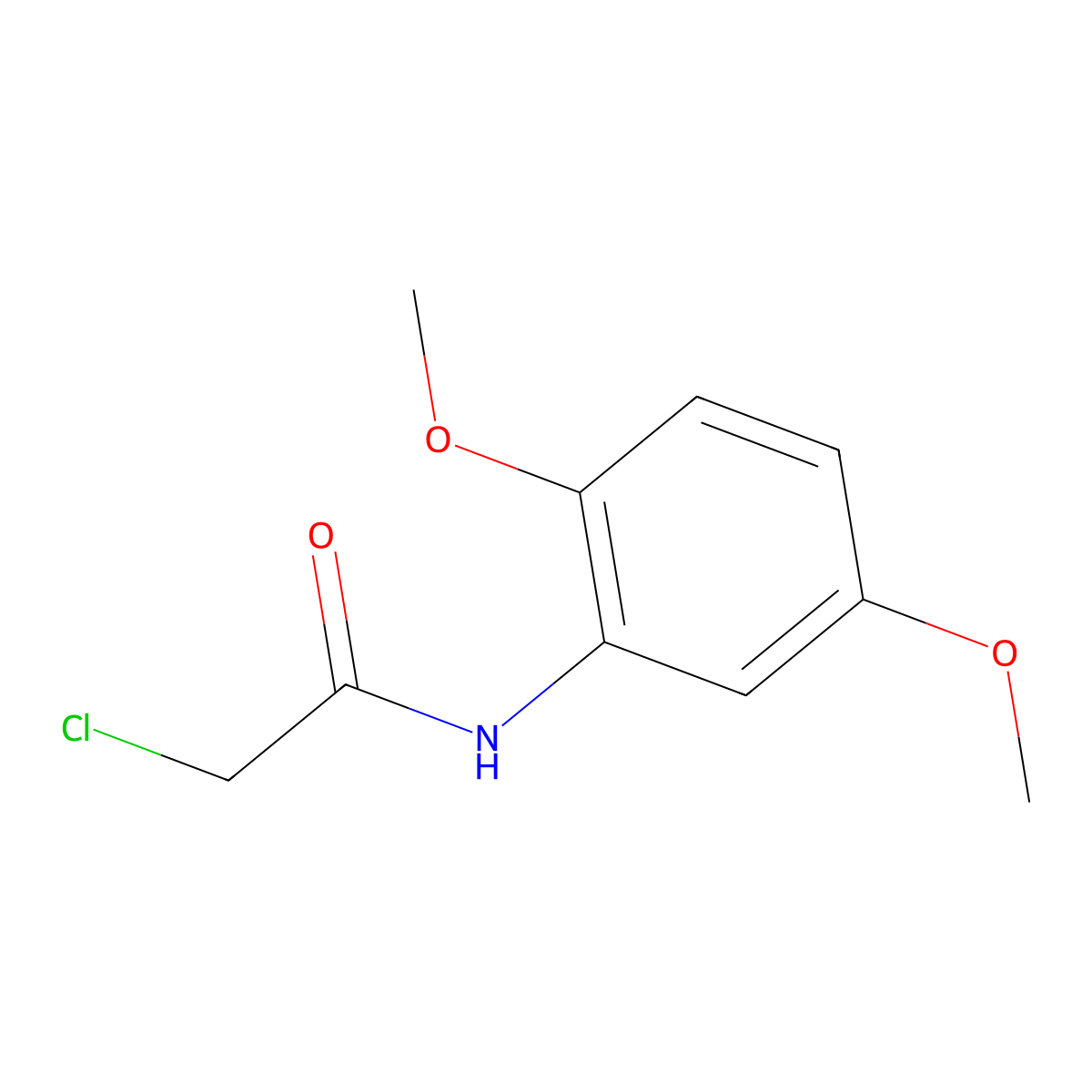 2-Chloro-2',5'-dimethoxyacetanilide molecular structure, CAS 22158-78-7