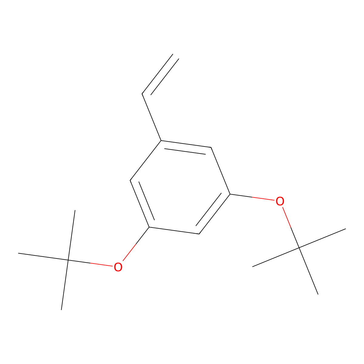 1,3-Bis(1,1-dimethylethoxy)-5-ethenylbenzene molecular structure, CAS 2215860-23-2